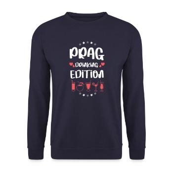 Équipe de Prague Drinking - Sweat-shirt Unisexe - marine - Devant - Alina (178cm) & Michal (187cm)