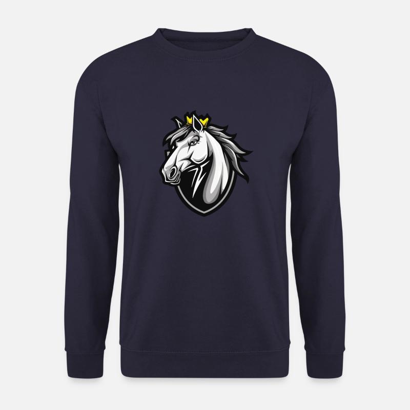 Pferd Krone - Unisex Pullover - Navy