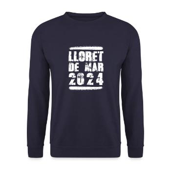 Lloret De Mar 2024 Team - Unisex Pullover - Navy - Vorne - Alina (178cm) & Michal (187cm)