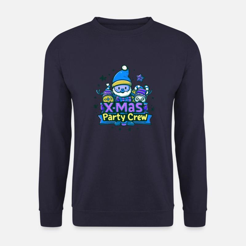 X-Mas Party Crew Weihnachten Spruch - Unisex Pullover - Navy