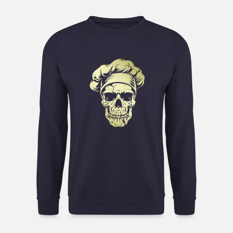 Koch Skull Chef Or - Sweat-shirt Unisexe - marine