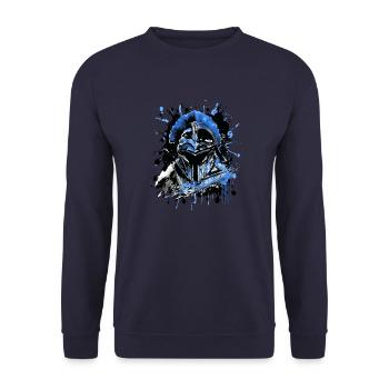 Mythologie du casque de Sparte - Sweat-shirt Unisexe - marine - Devant - Alina (178cm) & Michal (187cm)