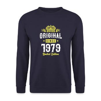 1979 limited edition - Unisex Pullover - Navy - Vorne - Alina (178cm) & Michal (187cm)