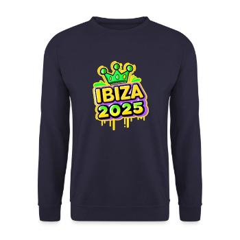 Ibiza 2025 - Unisex Sweatshirt - navy - Front - Alina (178cm) & Michal (187cm)