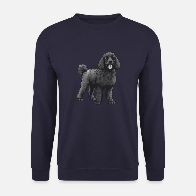 Pudel Hund - Unisex Pullover - Navy