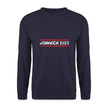 Greece 2023 - Unisex Pullover - Navy - Vorne - Alina (178cm) & Michal (187cm)