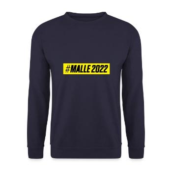 Malle 2022 - Unisex Pullover - Navy - Vorne - Alina (178cm) & Michal (187cm)