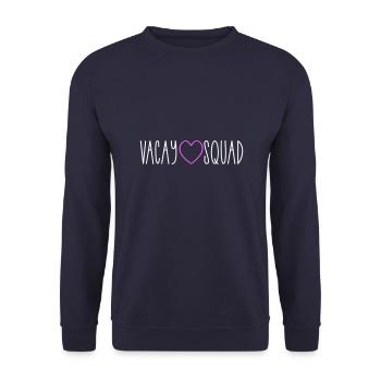 Vacay Squad Heart - Unisex Sweatshirt - navy - Front - Alina (178cm) & Michal (187cm)
