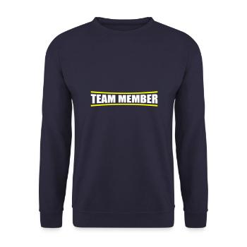 Team Members - Unisex Sweatshirt - navy - Front - Alina (178cm) & Michal (187cm)