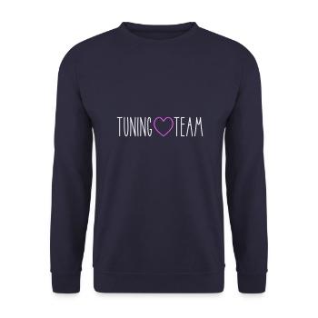 Réglage du cœur de l’équipe - Sweat-shirt Unisexe - marine - Devant - Alina (178cm) & Michal (187cm)