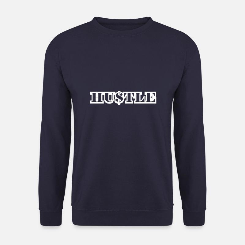 Hustle Quote - Unisex Pullover - Navy
