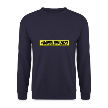 Barcelona 2023 - Unisex Pullover - Navy - Vorne - Alina (178cm) & Michal (187cm)