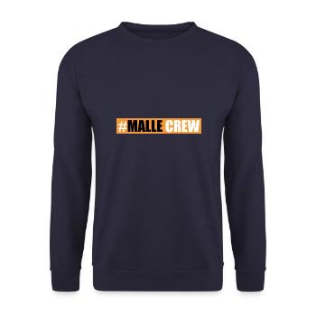 Malle Crew - Unisex Sweatshirt - navy - Front - Alina (178cm) & Michal (187cm)