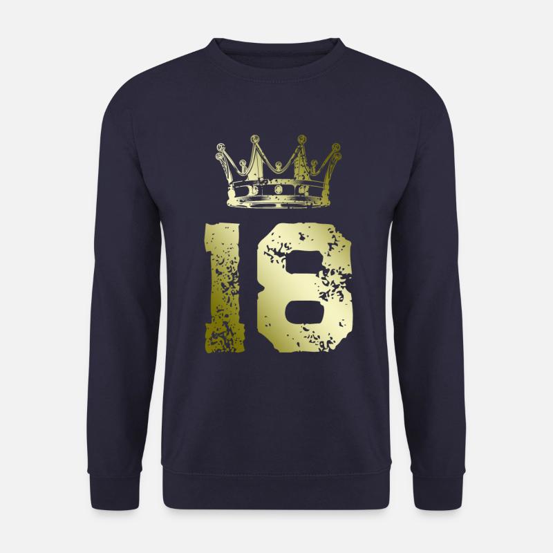 18 Zahl Krone - Unisex Pullover - Navy