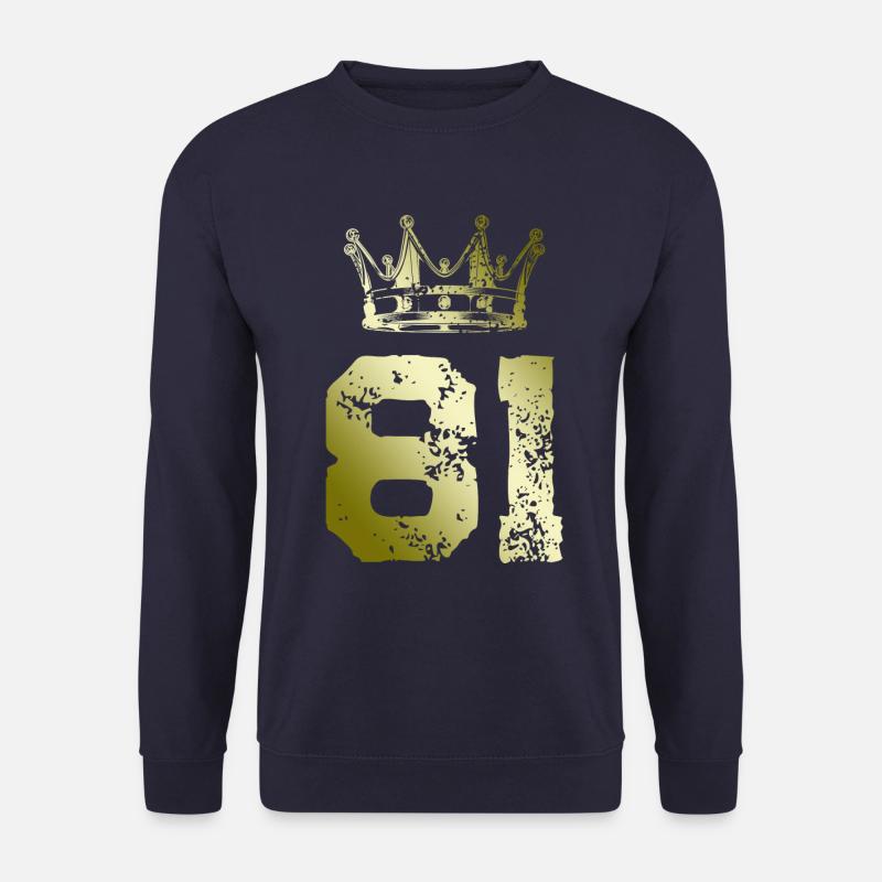 81 Number crown - Unisex Sweatshirt - navy