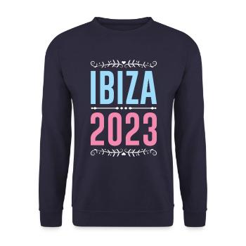 Ibiza 2023 - Unisex Pullover - Navy - Vorne - Alina (178cm) & Michal (187cm)