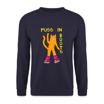 Show me your shoes - Unisex Sweatshirt - navy - Front - Alina (178cm) & Michal (187cm)