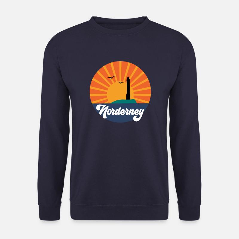 Norderney Vintage - Geschenk für Norderney Fans - Unisex Pullover - Navy