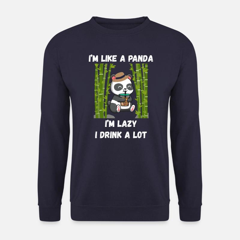 Lazy panda mode - Unisex Sweatshirt - navy