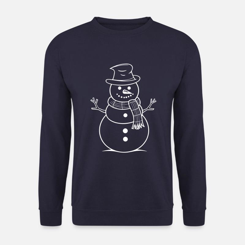 Schneemann Winter - Unisex Pullover - Navy