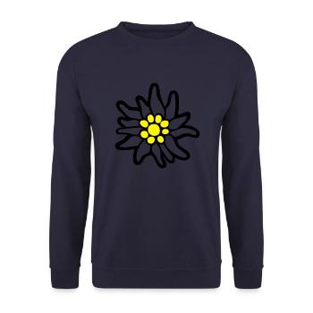 Edelweiß Tassen & Zubehör - Unisex Pullover - Navy - Vorne - Alina (178cm) & Michal (187cm)