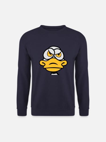 Ente schlecht gelaunt böse - Unisex Pullover - Navy