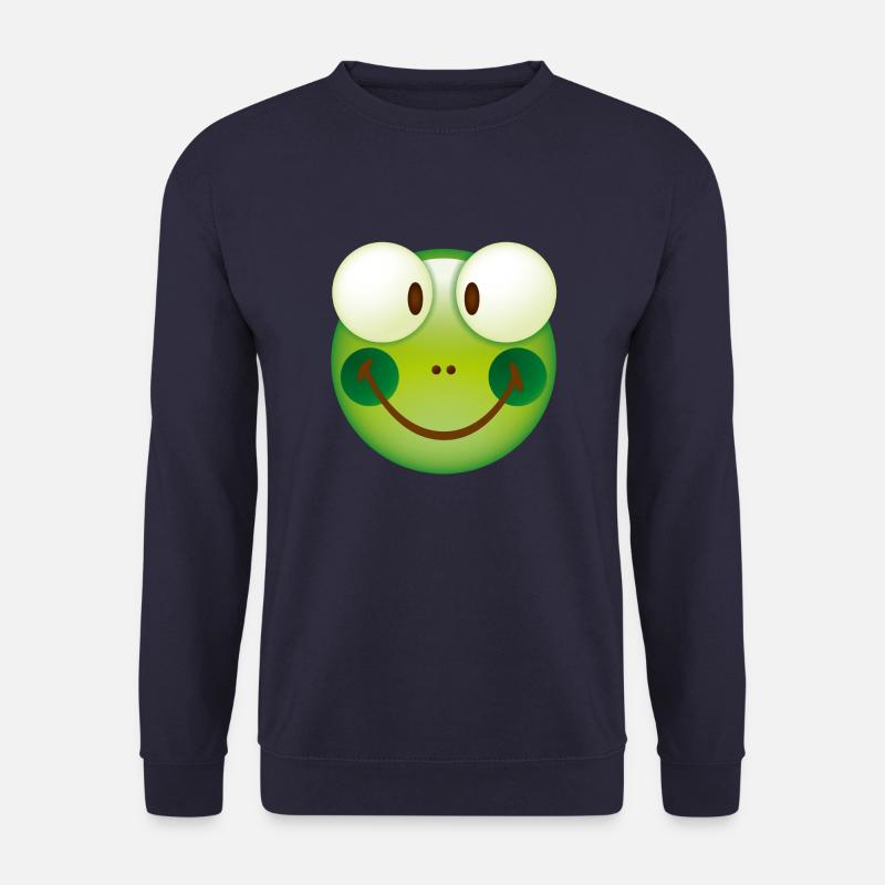 Smiley Frog - Unisex Pullover - Navy
