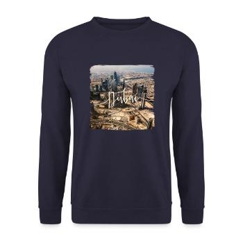Dubai - Unisex Pullover - Navy - Vorne - Alina (178cm) & Michal (187cm)
