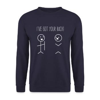 I've Got Your Back - Gift for Best Friends - Unisex Sweatshirt - navy - Front - Alina (178cm) & Michal (187cm)