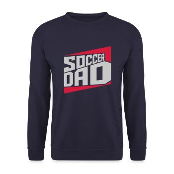 Cool Soccer Dad Logo - Sweat-shirt Unisexe - marine - Devant - Alina (178cm) & Michal (187cm)