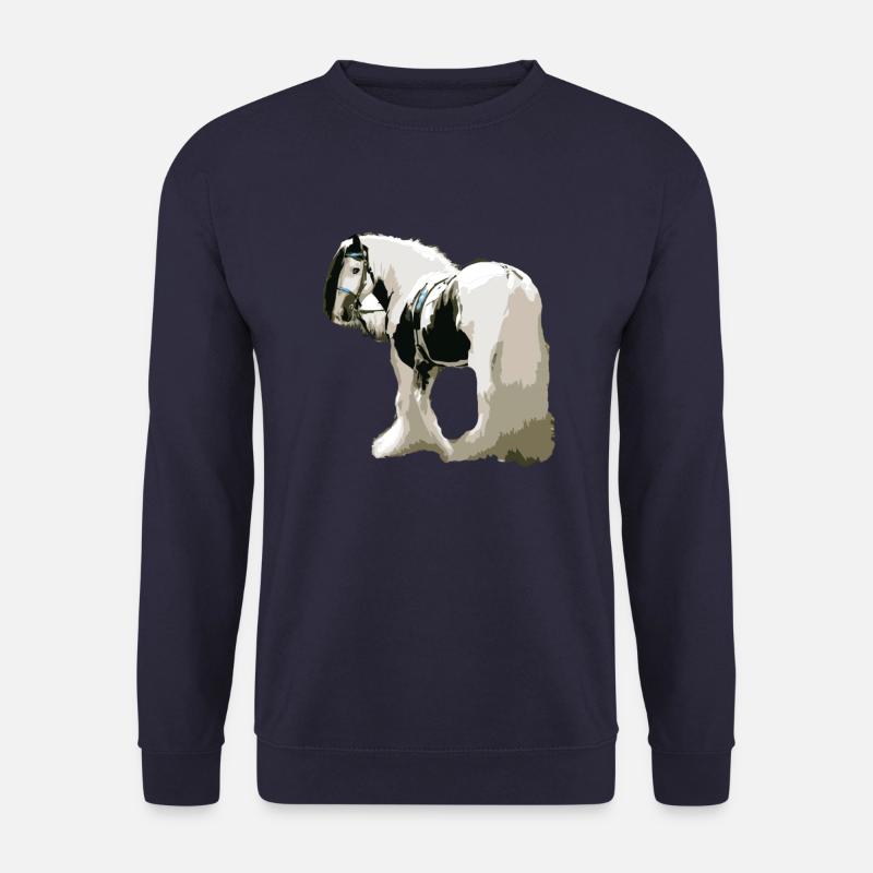 Pferd, Tinker , Pferd Tinker, Geschenkidee - Unisex Pullover - Navy