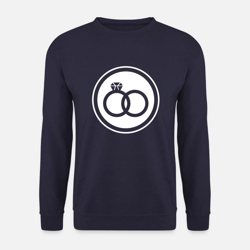 Eheringe Ring Hochzeit - Unisex Pullover - Navy