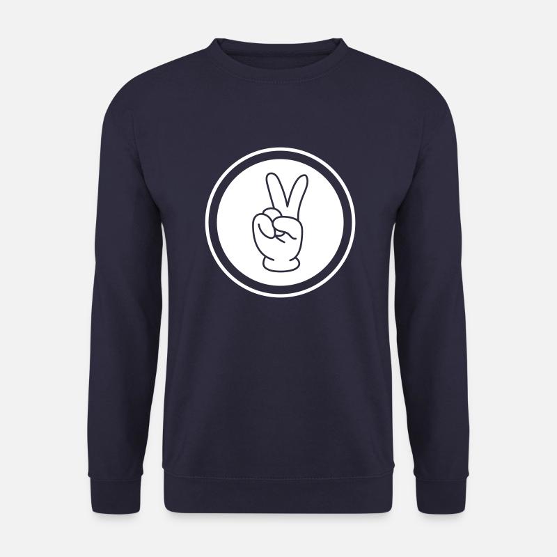 Bande dessinée Peace Hand - Sweat-shirt Unisexe - marine