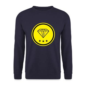 Diamond Symbol - Unisex Sweatshirt - navy - Front - Alina (178cm) & Michal (187cm)