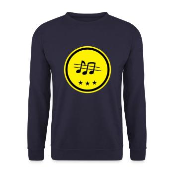 Partitions musicales - Sweat-shirt Unisexe - marine - Devant - Alina (178cm) & Michal (187cm)