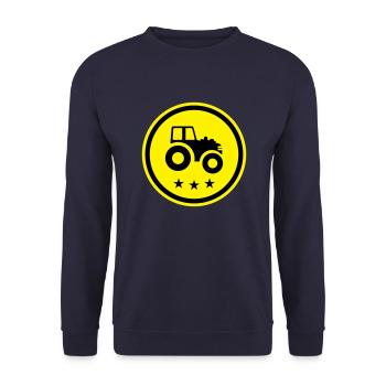 Traktor Symbol - Unisex Pullover - Navy - Vorne - Alina (178cm) & Michal (187cm)