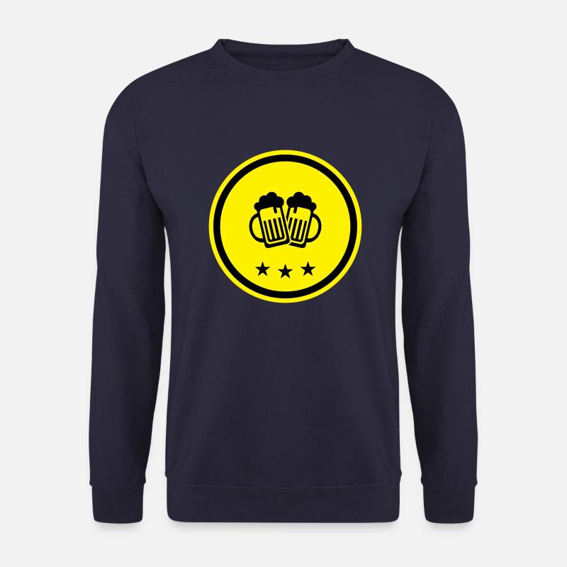 Bierglas Anstossen - Unisex Pullover - Navy