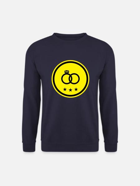 Eheringe Ring Hochzeit - Unisex Pullover - Navy