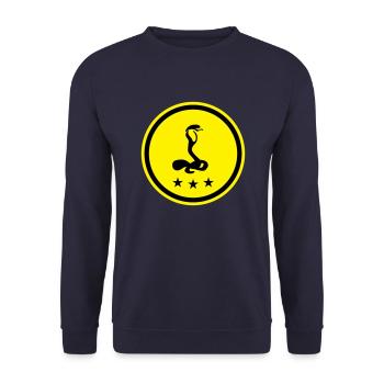 Cobra serpent - Sweat-shirt Unisexe - marine - Devant - Alina (178cm) & Michal (187cm)