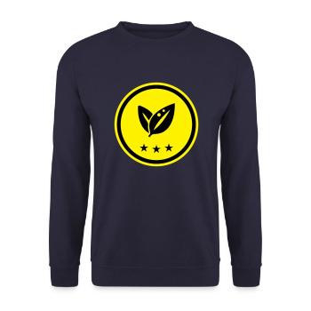 Leaf Ecology - Unisex Sweatshirt - navy - Front - Alina (178cm) & Michal (187cm)