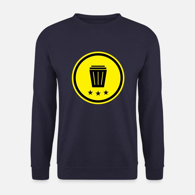 Garbage can icon - Unisex Sweatshirt - navy