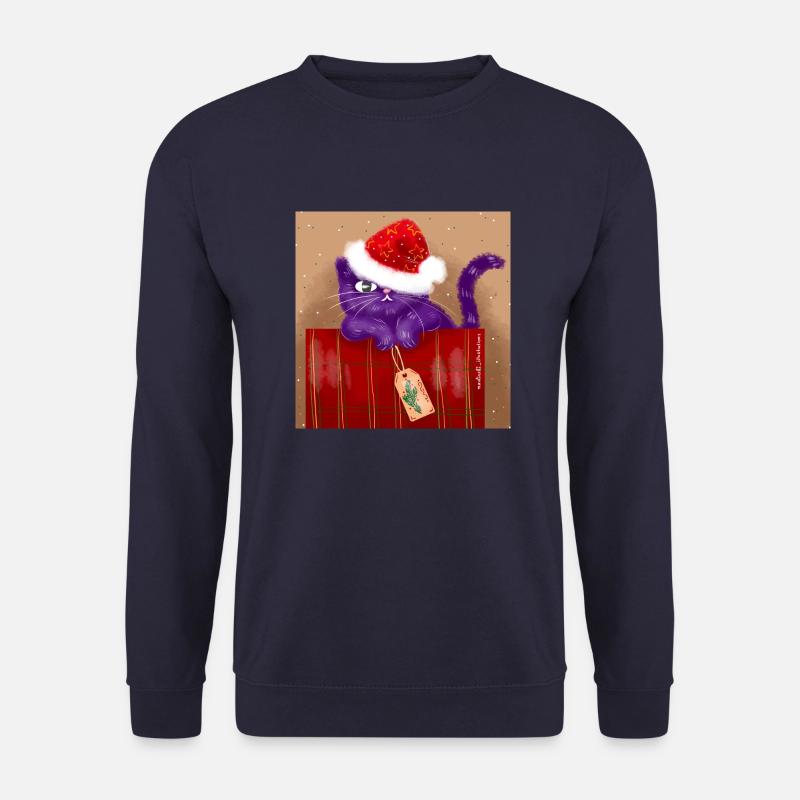 Weihnachtskatze - Unisex Pullover - Navy