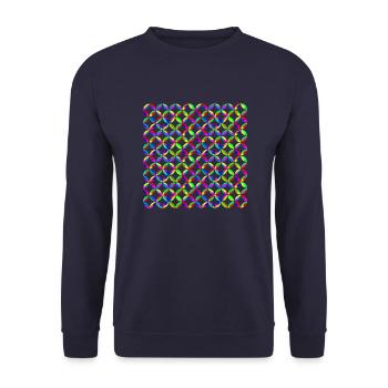 Pattern - Unisex Sweatshirt - navy - Front - Alina (178cm) & Michal (187cm)