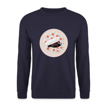 Abschlussfeier 2024 Abiturfeier - Unisex Pullover - Navy - Vorne - Alina (178cm) & Michal (187cm)