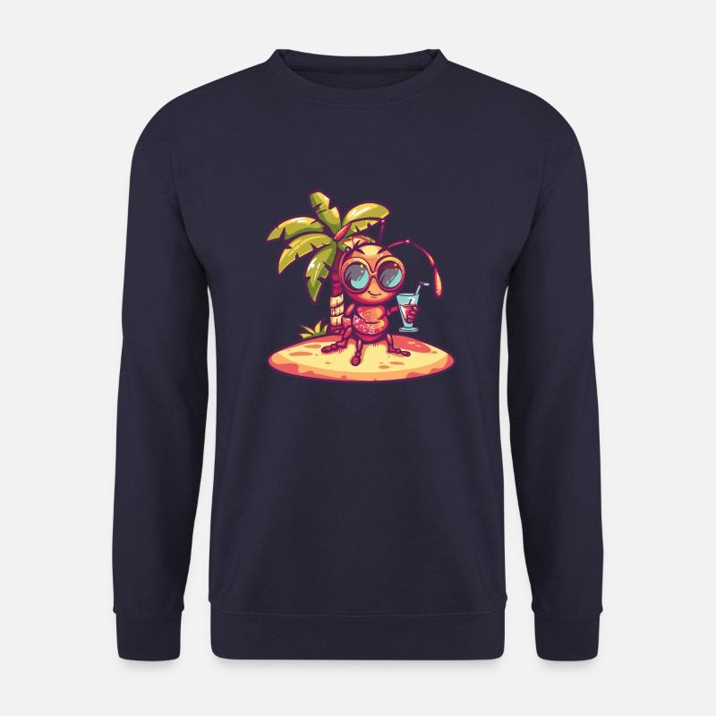 Ameise Sommer Strand Comic - Unisex Pullover - Navy