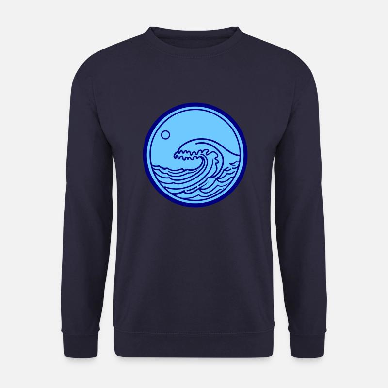 Mer, Océan, Vague, Eau - Sweat-shirt Unisexe - marine