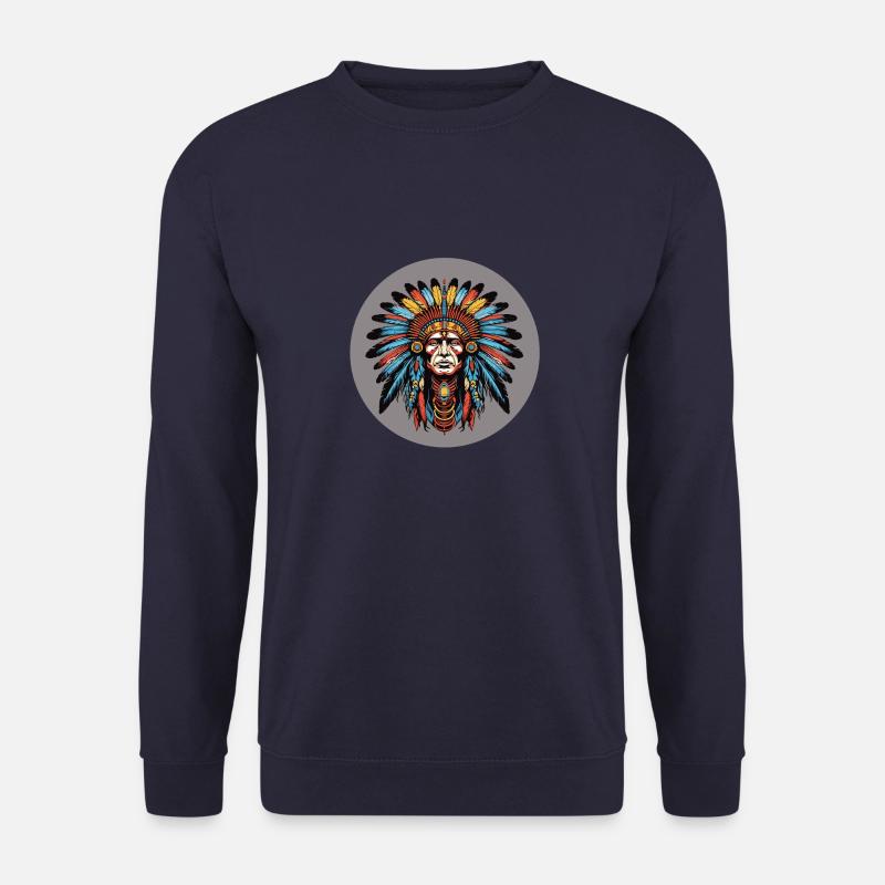 Indianer - Unisex Pullover - Navy