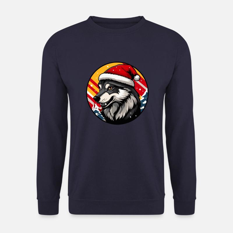 Wolf Weihnachten Christmas - Unisex Pullover - Navy