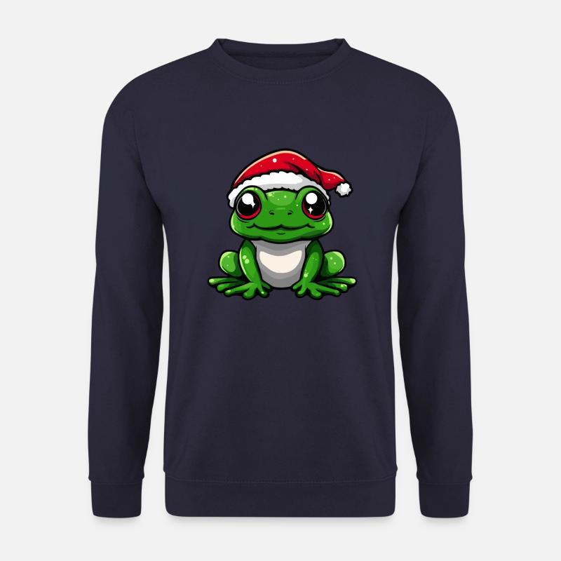Frosch Weihnachten Niedlich - Unisex Pullover - Navy