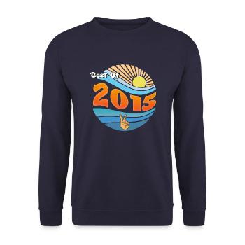 le meilleur de 2015 – Célébrer 10 ans de génialité - Sweat-shirt Unisexe - marine - Devant - Alina (178cm) & Michal (187cm)